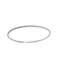 Diamond Thin Micro-Pave Bangle in 18k White Gold 0.75 CTW