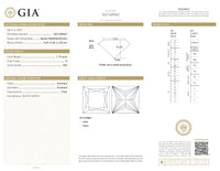 GIA Certified 1.19 Ct Princess cut D VS2 Loose Diamond