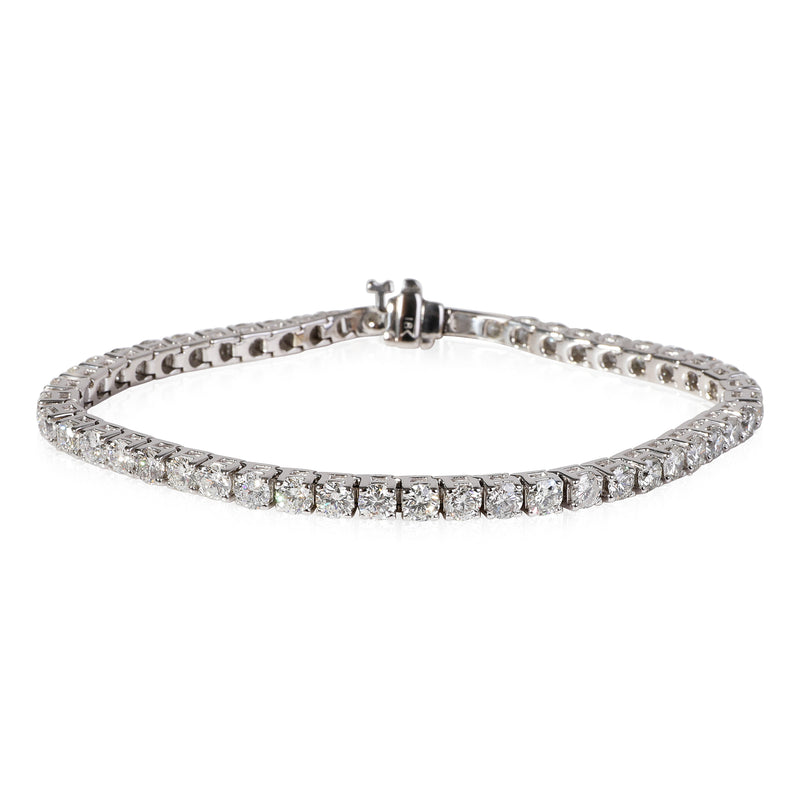 Diamond Tennis Bracelet in 18k White Gold 7.25 CTW