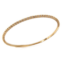 Diamond Flexible Bangle in 18k Yellow Gold (1 CTW)