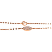 Chaine dAncre Verso Necklace in 18K Rose Gold 0.88 Ctw