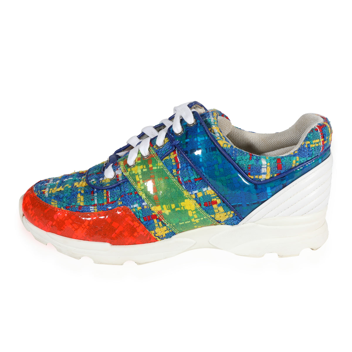 17S Multicolour PVC Tweed Sneakers 40.5