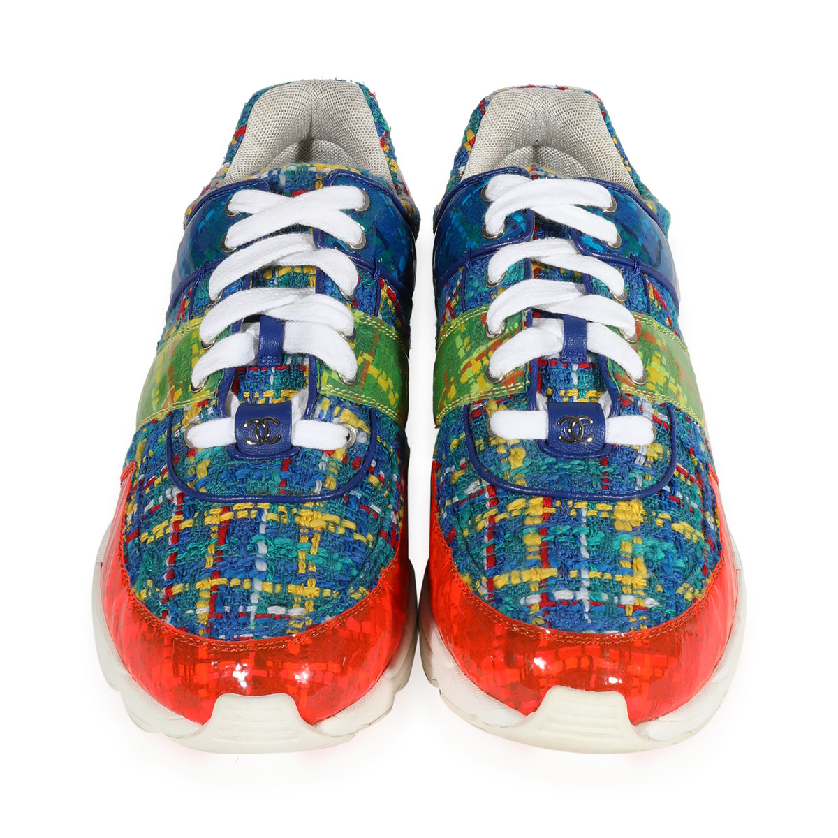 17S Multicolour PVC Tweed Sneakers 40.5