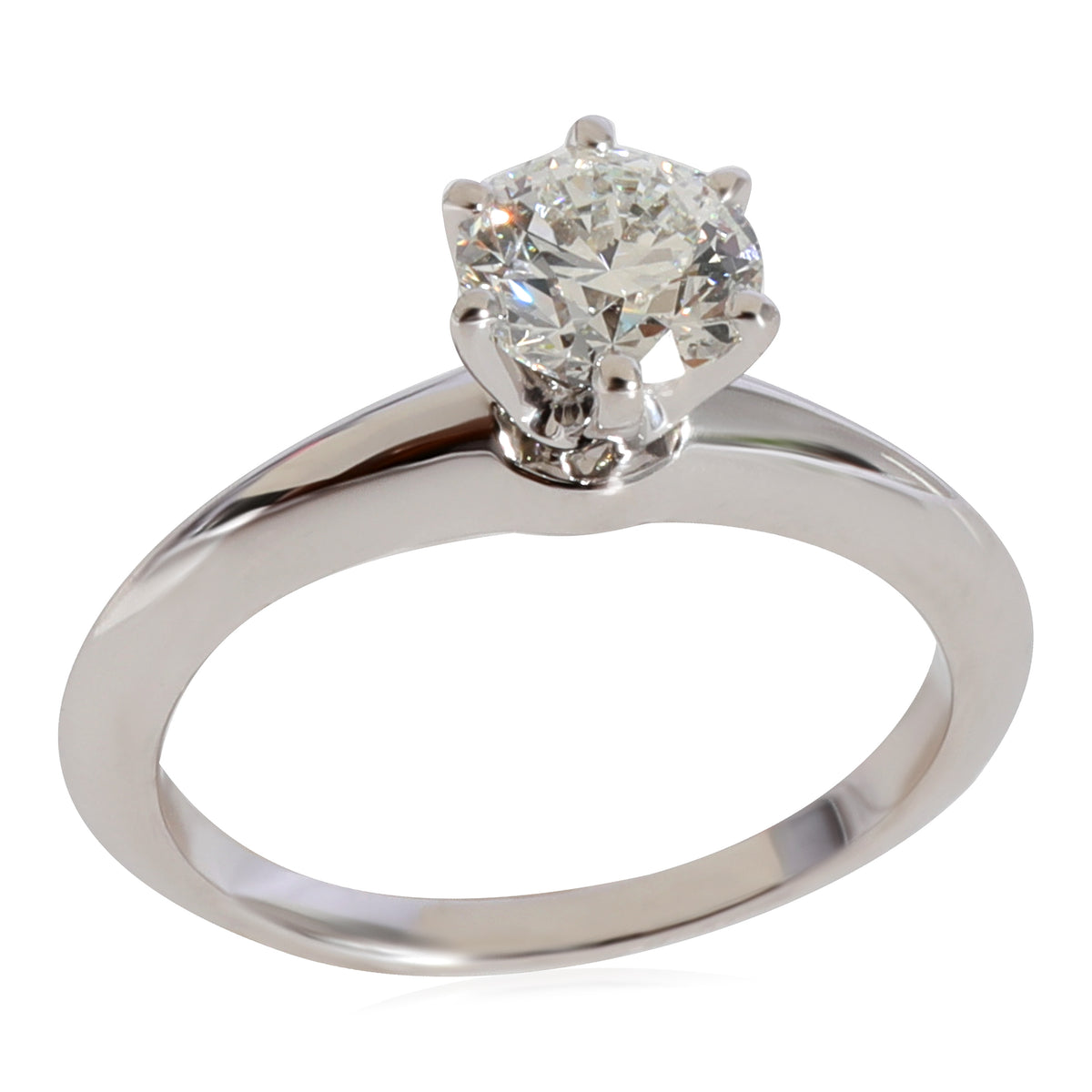 Diamond Solitaire Engagement Ring in Platinum H VS1 0.88 CTW