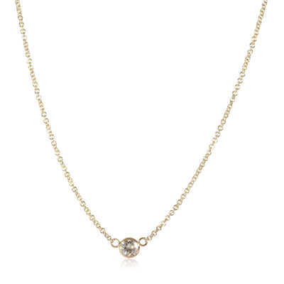 Diamond Bezel Set Neckalce in 14K Yellow Gold (0.24 CTW G/SI2)