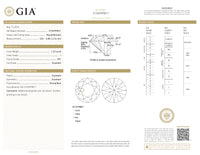 GIA Certified 1.22 Ct Round cut I VS1 Loose Diamond