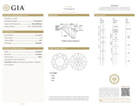 GIA Certified 1.41 Ct Round cut H VS2 Loose Diamond