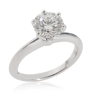 Diamond Engagement Solitaire Ring in  Platinum H VS2 1.39 CT