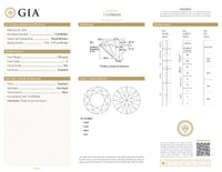 GIA Certified 1.70 Ct Round cut E VS2 Loose Diamond