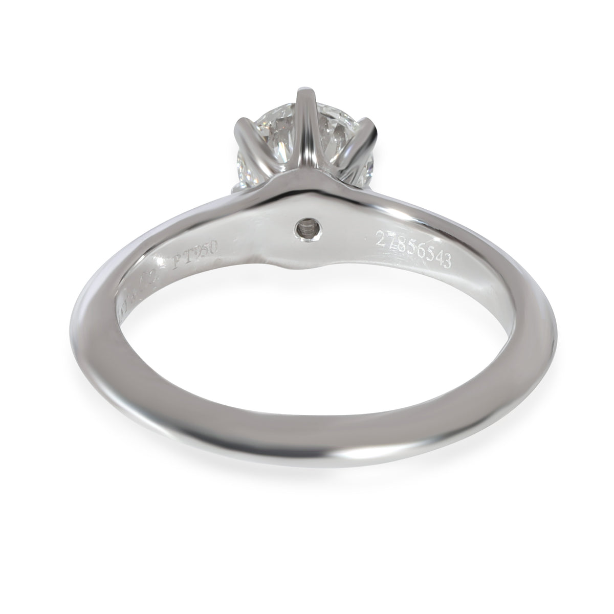 Solitaire Diamond Engagement Ring in Platinum F VS2 0.93 CTW