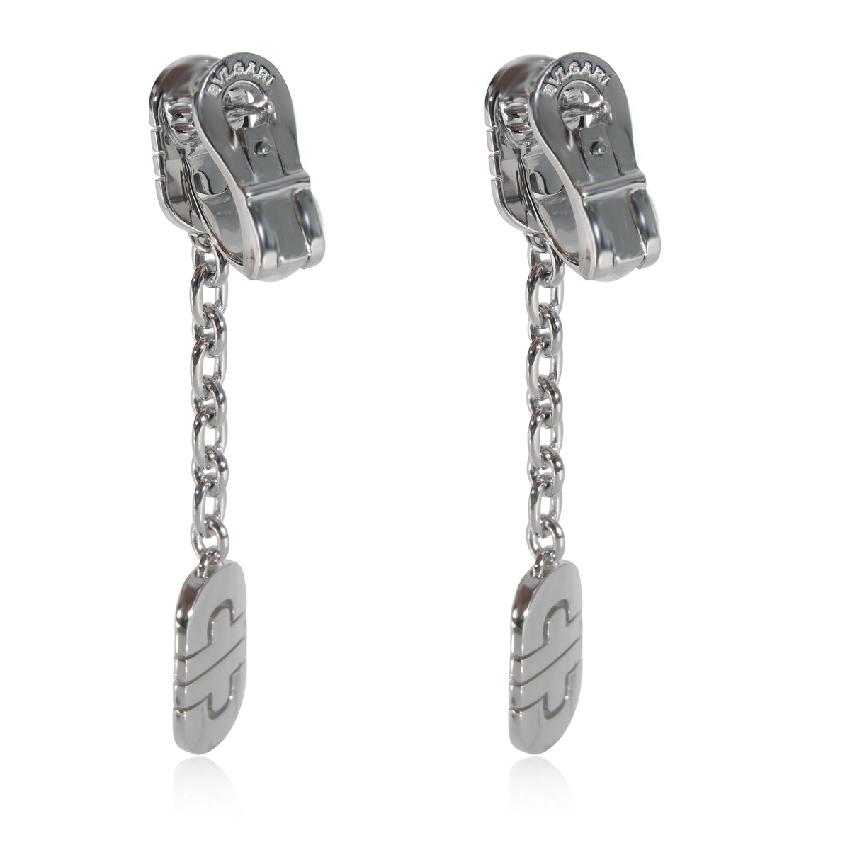 Parentesi Diamond Drop Earrings in 18k White Gold 1.15 CTW