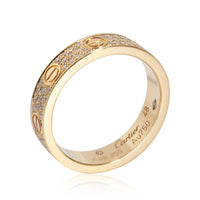 Love Wedding Band, Diamond Paved (Yellow Gold)