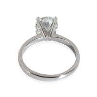 Round Cut Engagement Ring in Platinum D SI1 1.51 CTW