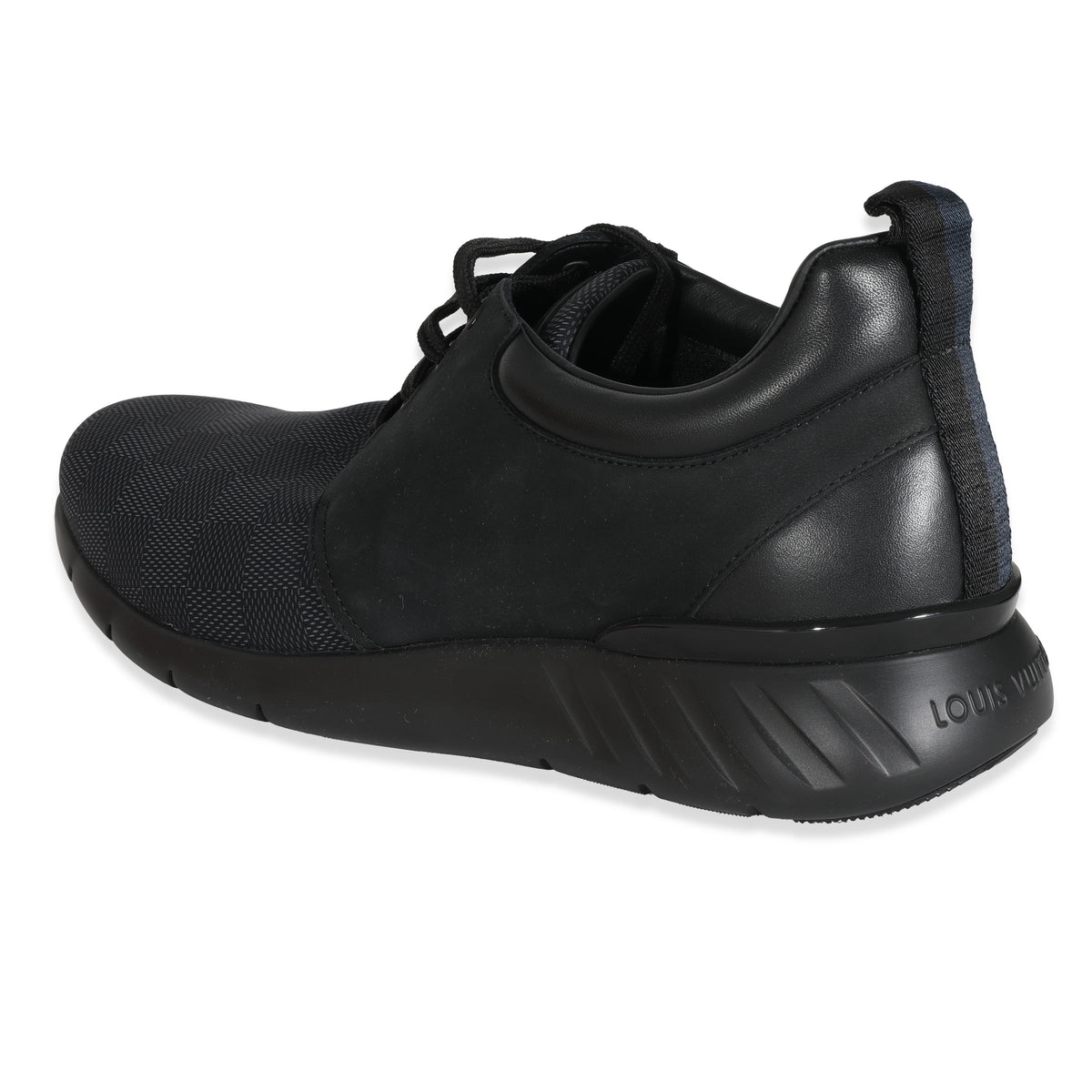 Black Damier Nylon Nubuck Fastlane Sneakers