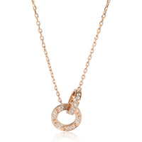 Love Necklace, Diamond Paved (Rose Gold)