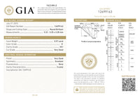 GIA Certified 0.57 Ct Round cut D VS1 Loose Diamond