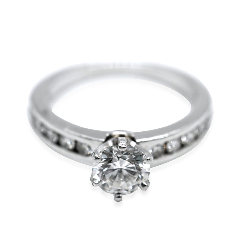 Diamond Engagement Ring in Platinum G VVS1 1.05 CTW