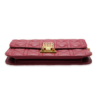 Bordeaux Lambskin Cannage Medium Dioraddict Flap Bag