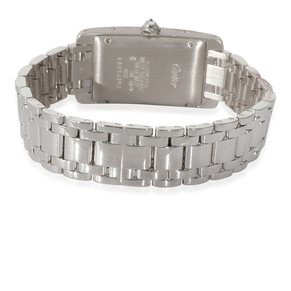 Tank Americaine de Cartier 2490 Womens Watch in 18k White Gold