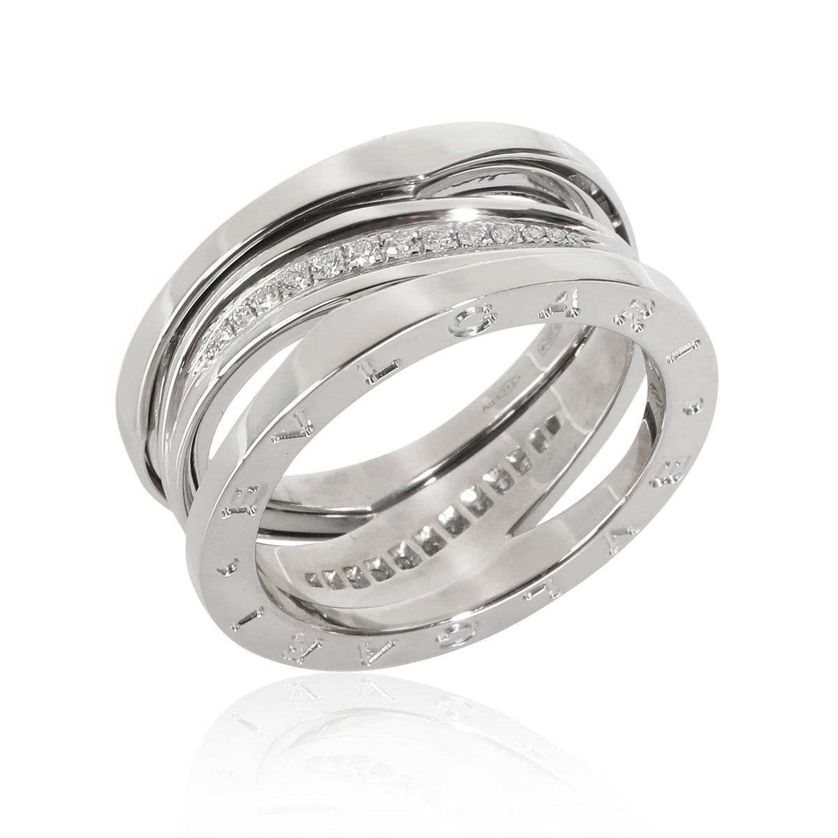 B.zero 1 Legend Diamond Ring in 18k White Gold 0.16 CTW