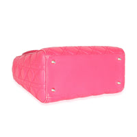 Pink Cannage Lambskin Medium Lady Dior