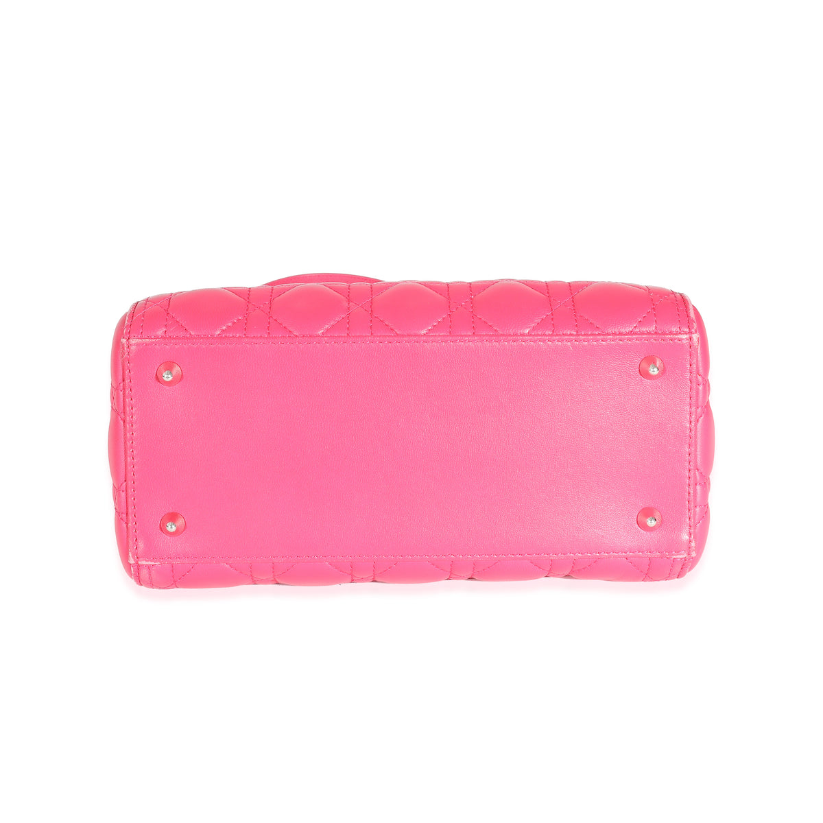 Pink Cannage Lambskin Medium Lady Dior