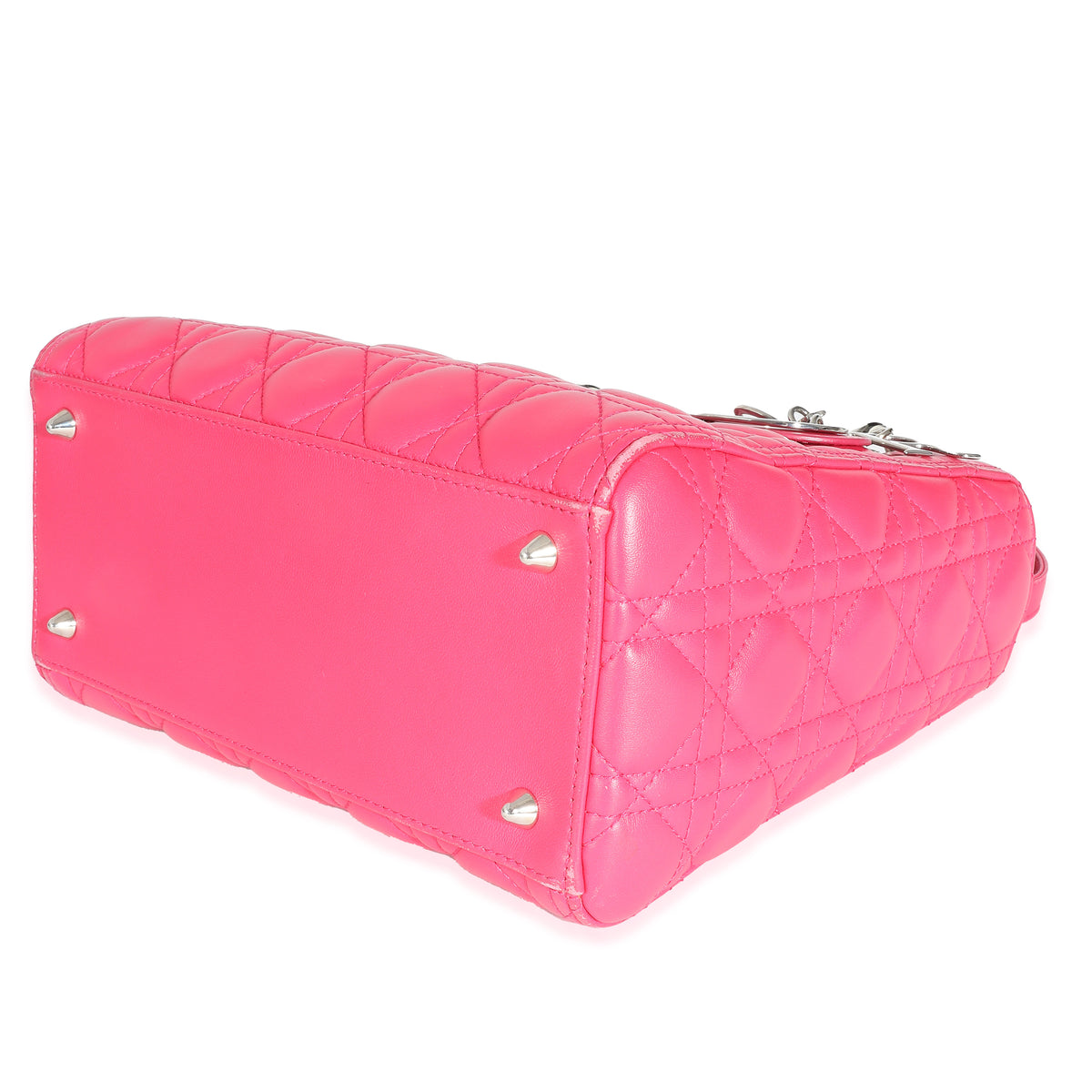 Pink Cannage Lambskin Medium Lady Dior