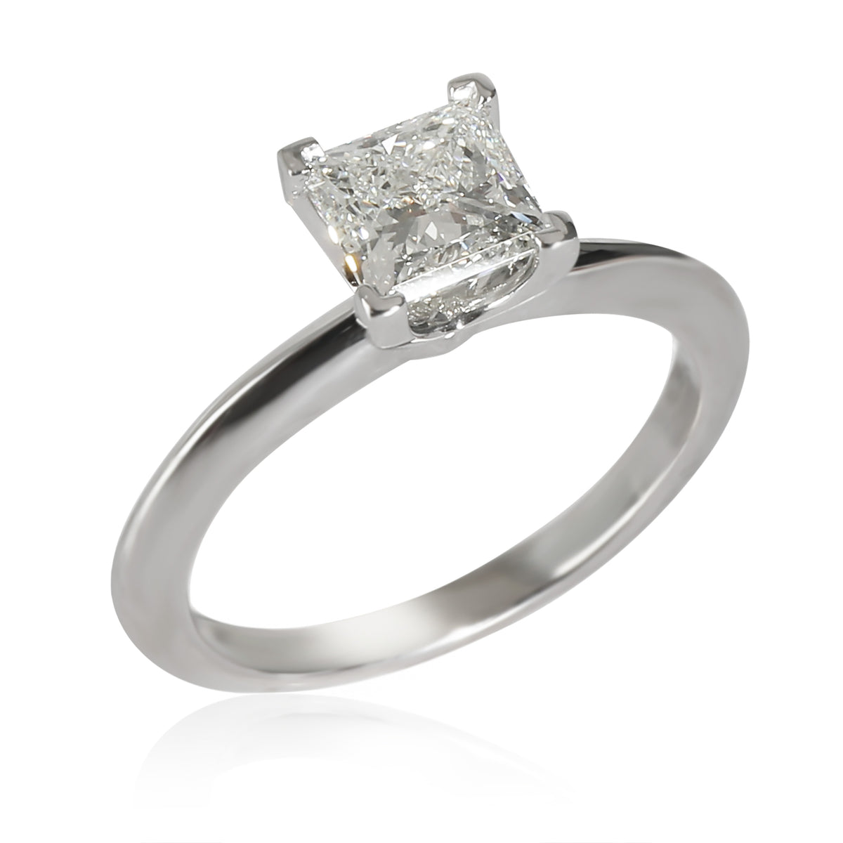 Solitaire Diamond Engagement Ring in  Platinum I VVS2 1.05 CTW