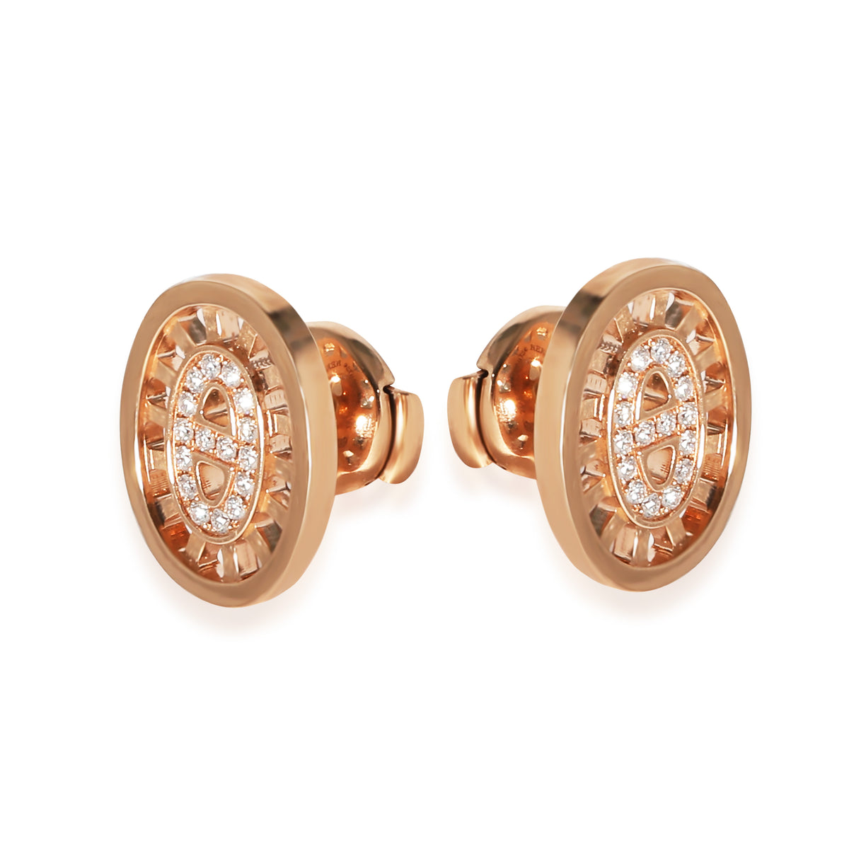 Chaine dancre Divine  Earrings in 18k Rose Gold 0.13 CTW