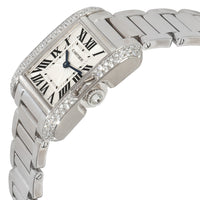 Tank Anglaise de Cartier WT100008 Womens Watch in  White Gold