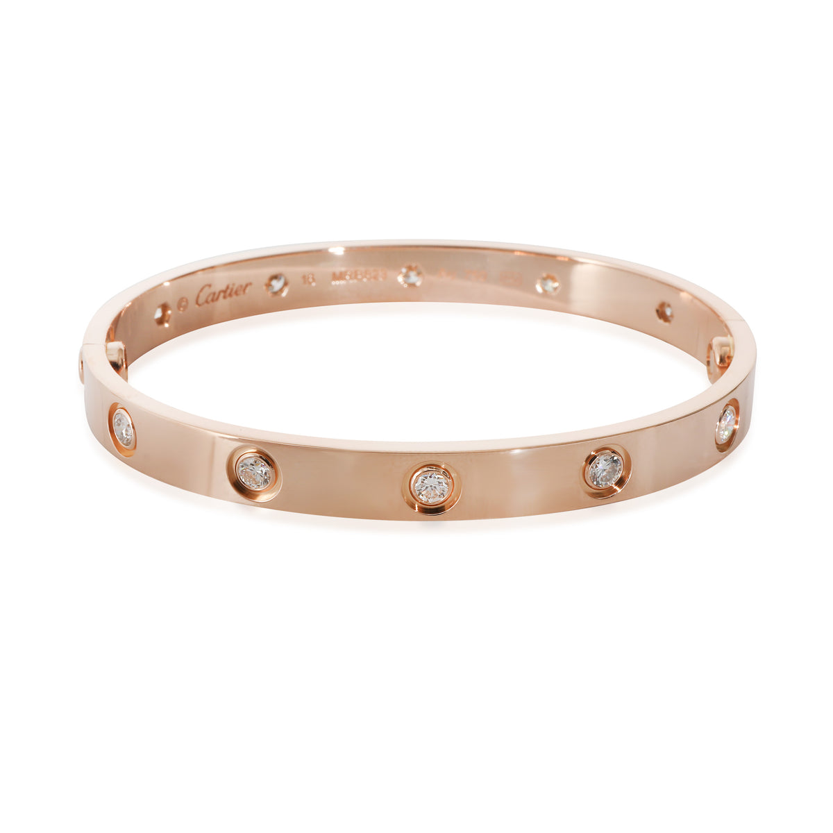 Love Bracelet, 10 Diamonds (Rose Gold)