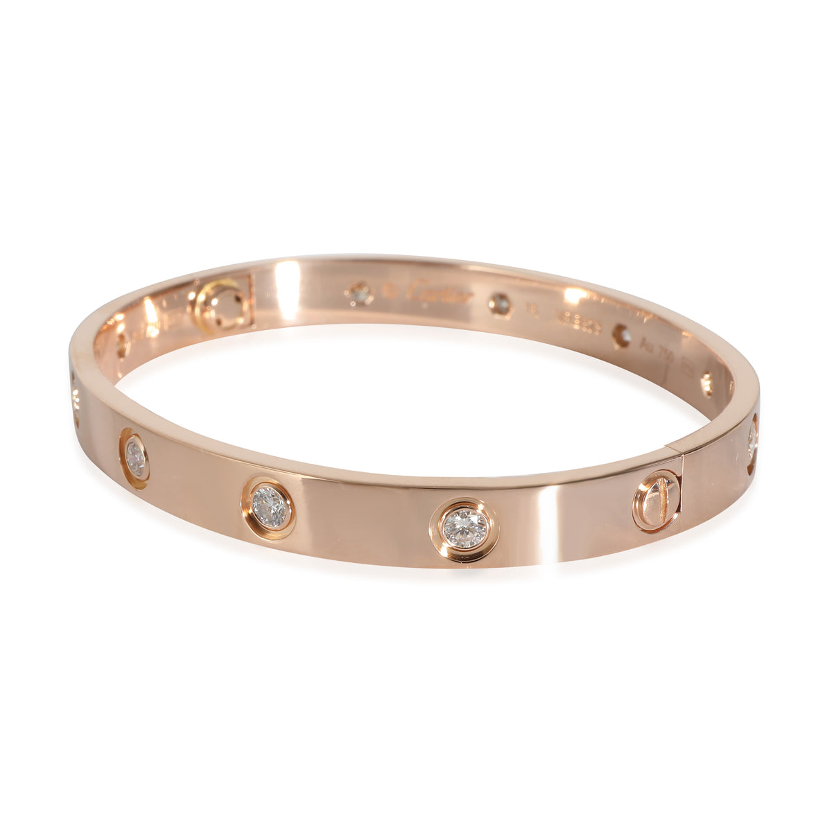 Love Bracelet, 10 Diamonds (Rose Gold)