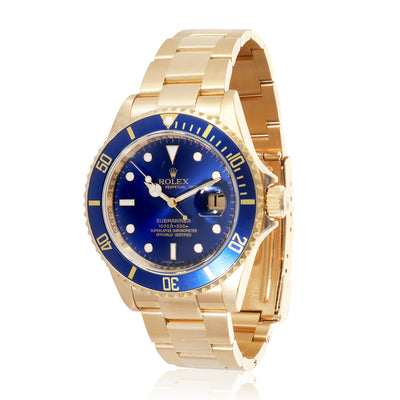 Submariner 16618 Mens Watch in 18K Yellow Gold