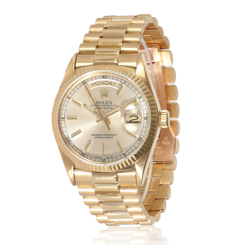 Day-Date 18038 Mens Watch in 18kt Yellow Gold