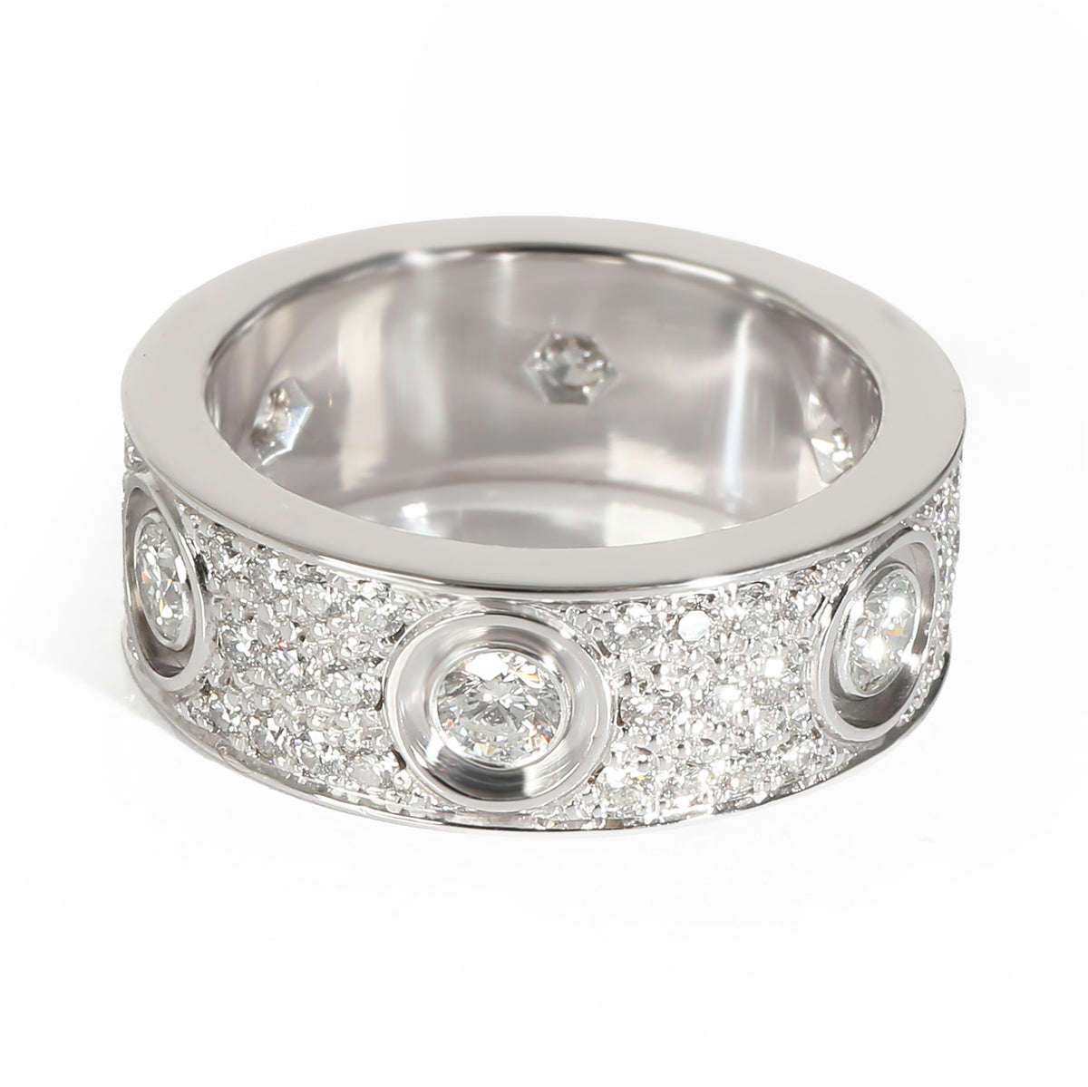 Love Ring, Diamond Paved (White Gold)