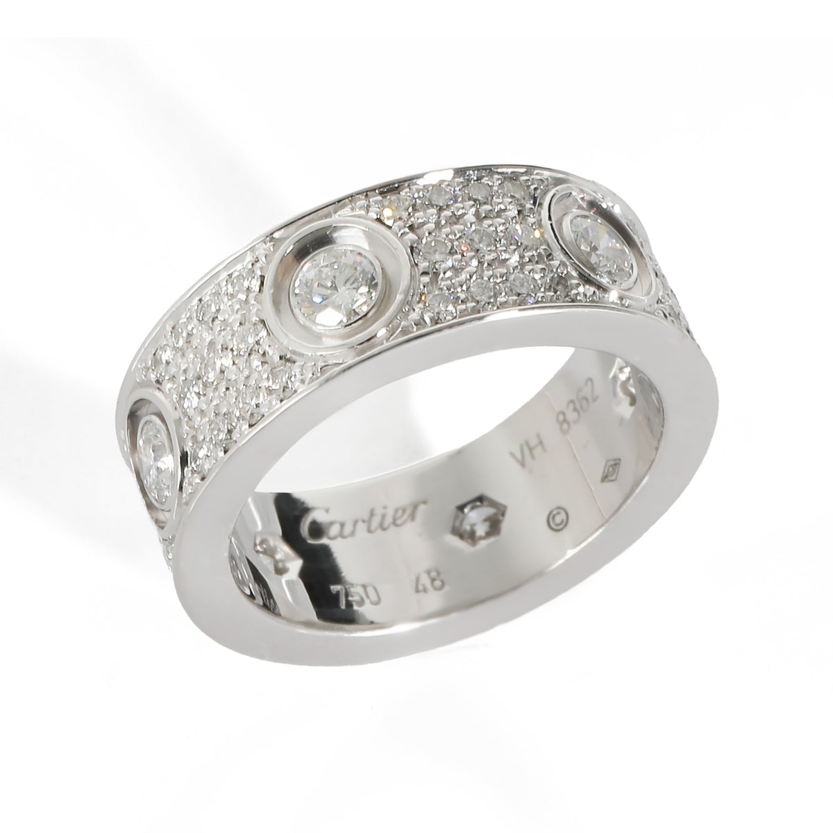 Love Ring, Diamond Paved (White Gold)