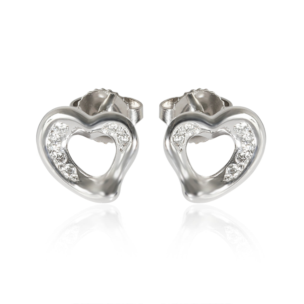 Elsa Peretti Earrings in Platinum 0.08 CTW