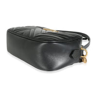 Black Matelasse Leather Small GG Marmont Chain Bag