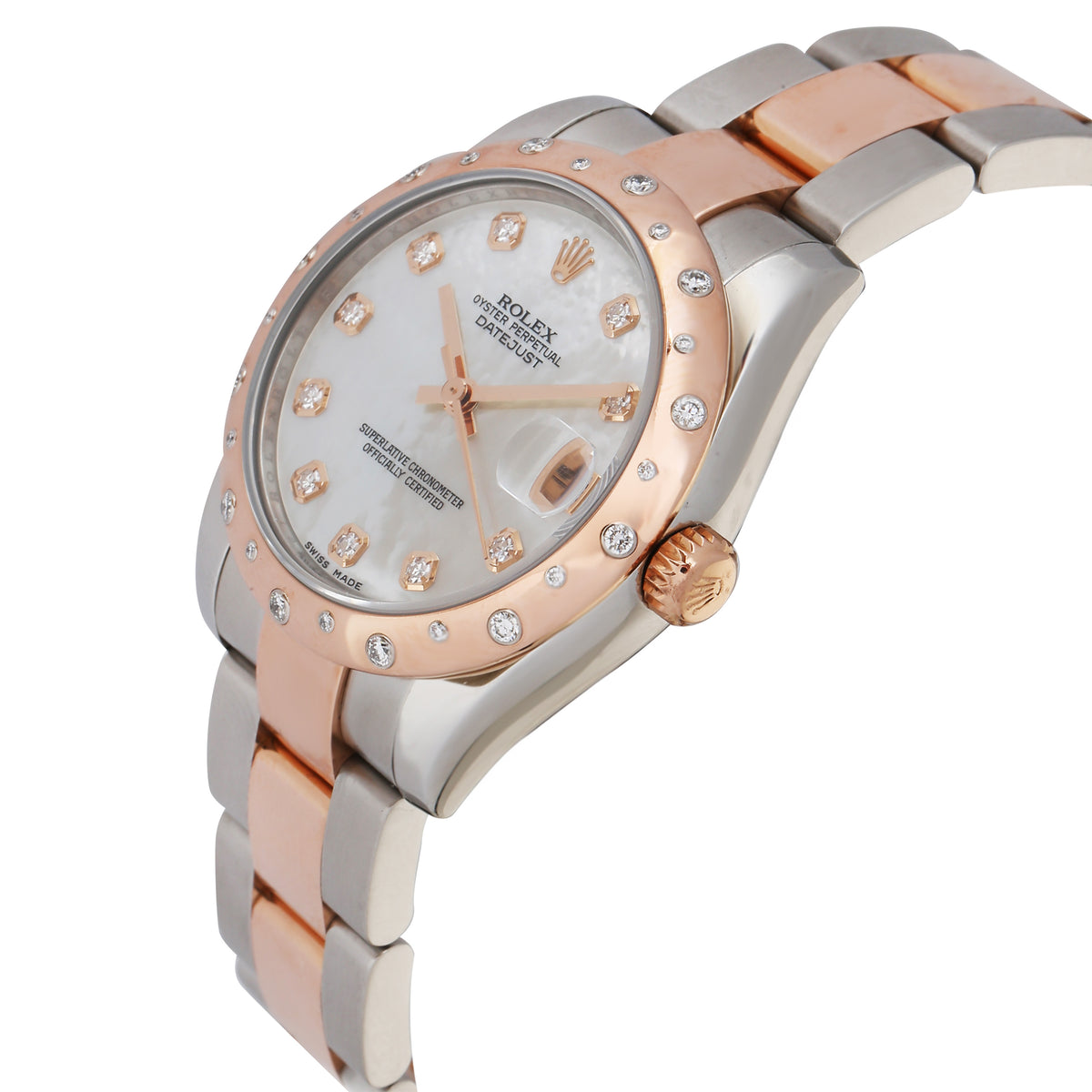 Datejust 178341 Unisex Watch in 18kt Stainless Steel/Rose Gold