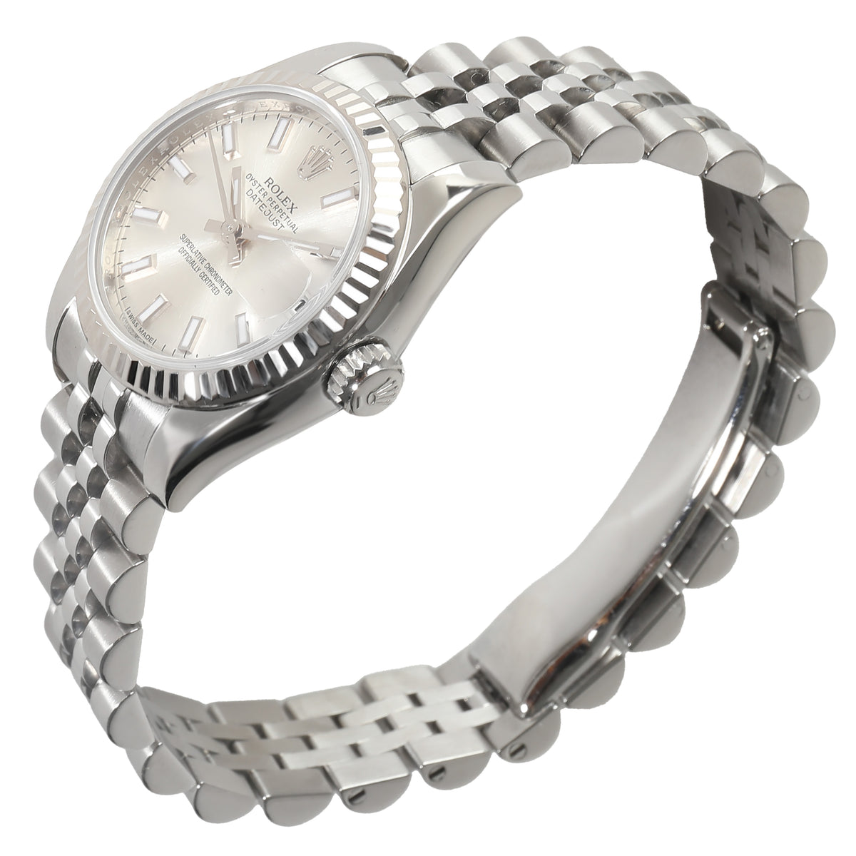 Datejust 179174 Womens Watch in 18kt Stainless Steel/White Gold