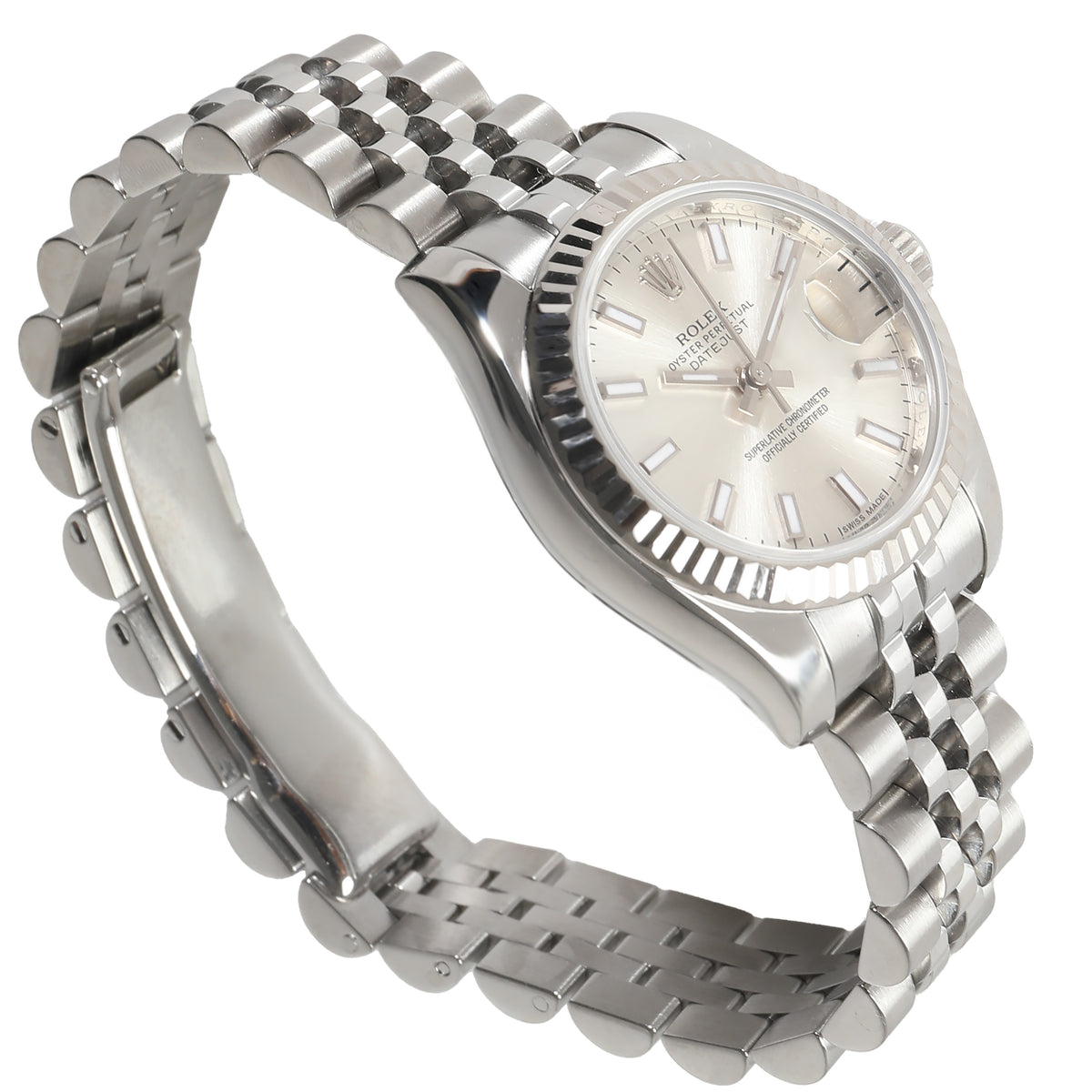 Datejust 179174 Womens Watch in 18kt Stainless Steel/White Gold