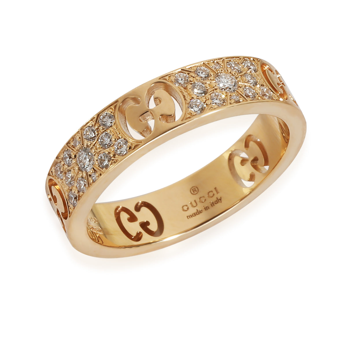 Icon Band in 18k Yellow Gold 0.46 CTW