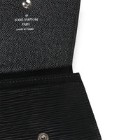 Black Epi Business Card Holder