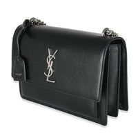 Black Calfskin Medium Monogram Sunset