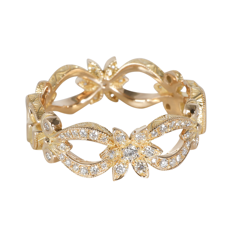 Flora Fashion Ring in 18k Yellow Gold 0.35 CTW