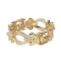 Flora Fashion Ring in 18k Yellow Gold 0.35 CTW