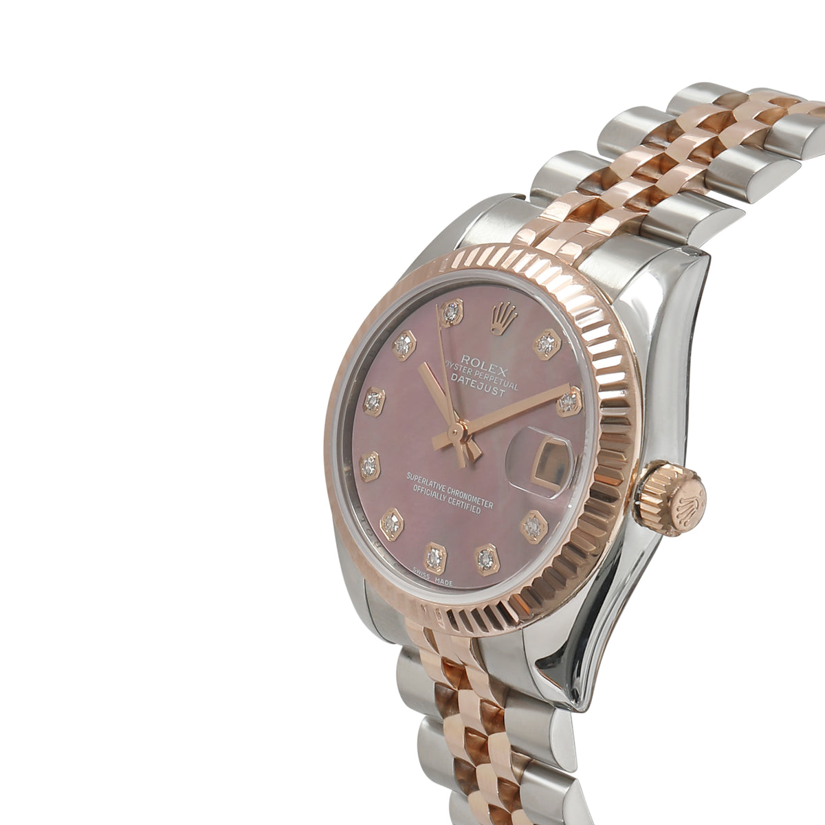 Datejust 178271 Unisex Watch in 18kt Stainless Steel/Rose Gold