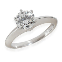 Solitaire Diamond Engagement Ring in Platinum F VS1 0.9 CTW