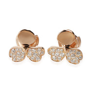 Paper Flowers Earrings in 18k Rose Gold 0.3 CTW