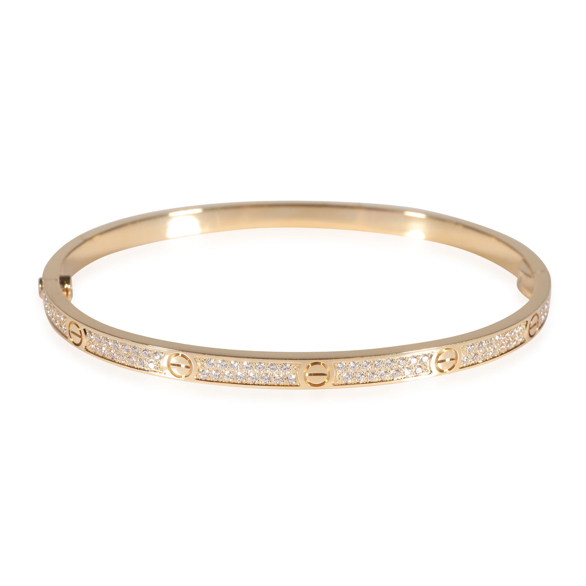 Love Bracelet, Small Model, Paved (Yellow Gold)